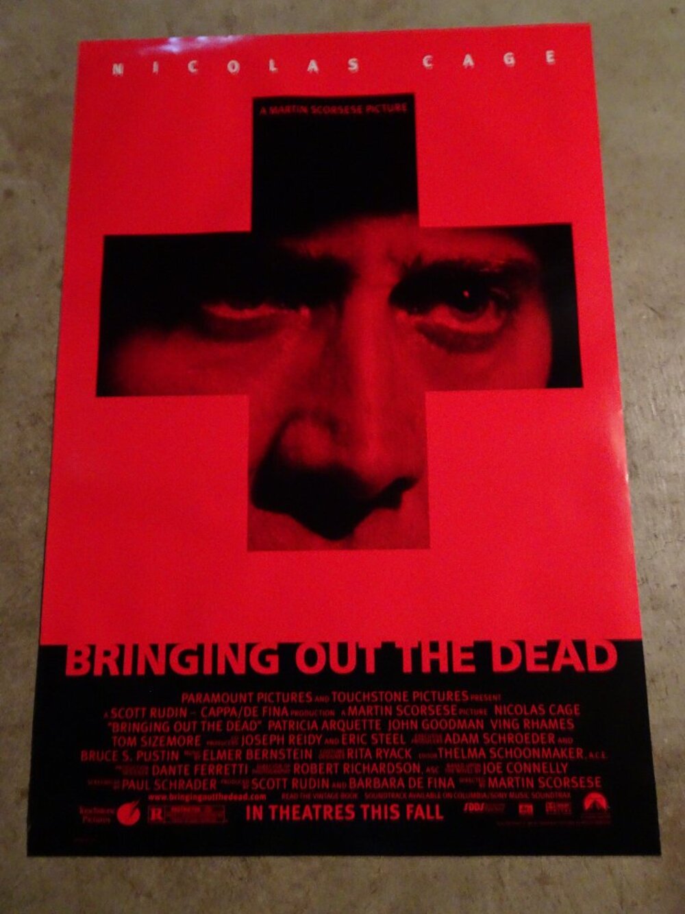 Bring Out The Dead - Movie Poster with Nicolas Cage